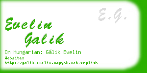 evelin galik business card