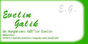 evelin galik business card